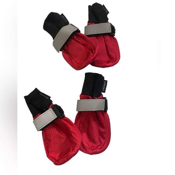 Lonsuneer Paw Protector Puppy Dog Shoes Soft Sole Nonslip Red Size Small HSH - Picture 4 of 7